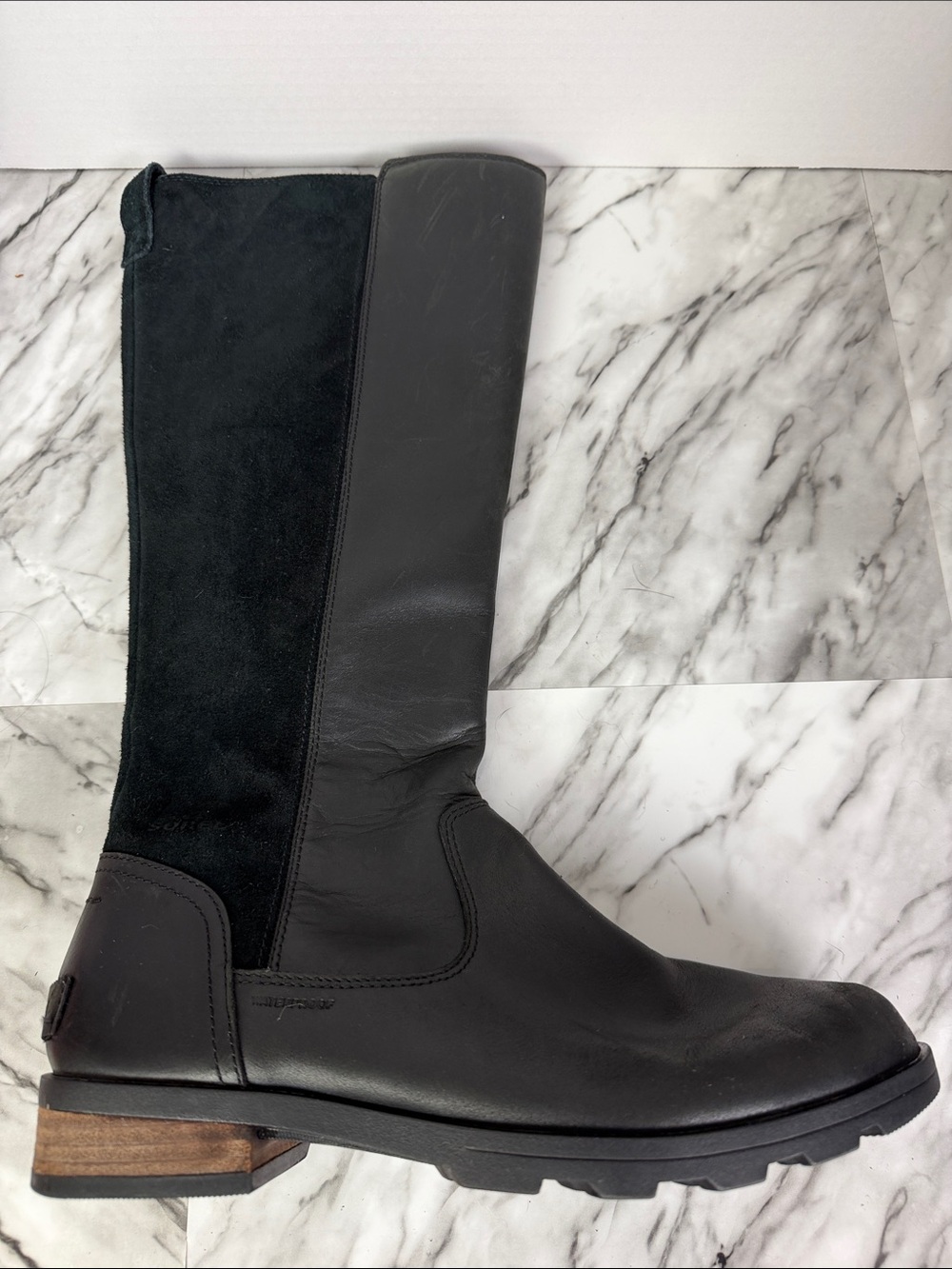 Sorel women’s Emelie tall leather winter boots size 9 - Picture 7 of 15